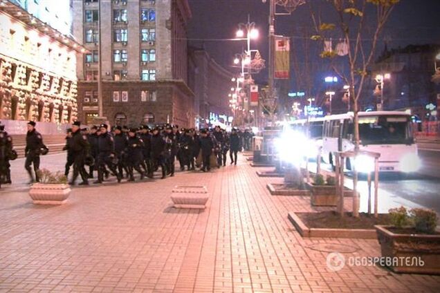Эксклюзив: ночные приготовления милиции к защите Киеврады