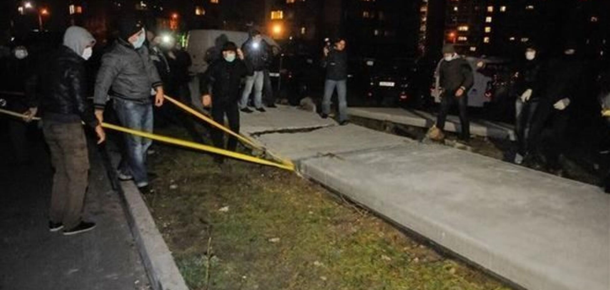 Киевлян на стройке не разгоняли слезоточивым газом - милиция