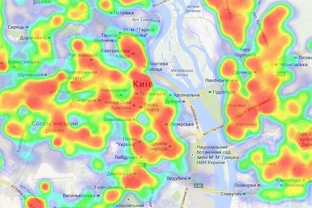 В Киеве появилась криминальная онлайн-карта