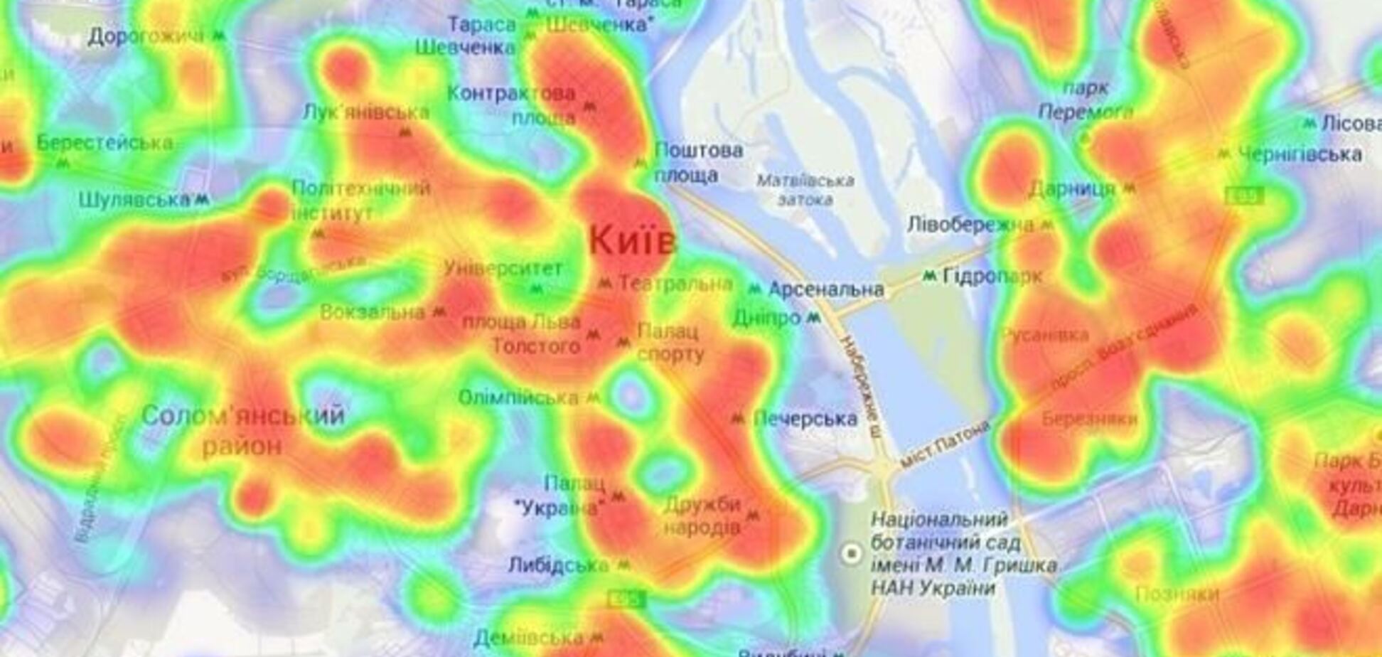В Киеве появилась криминальная онлайн-карта