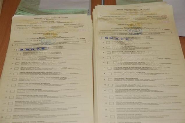 Длина бюллетеней на перевыборах Рады достигнет 1 метра