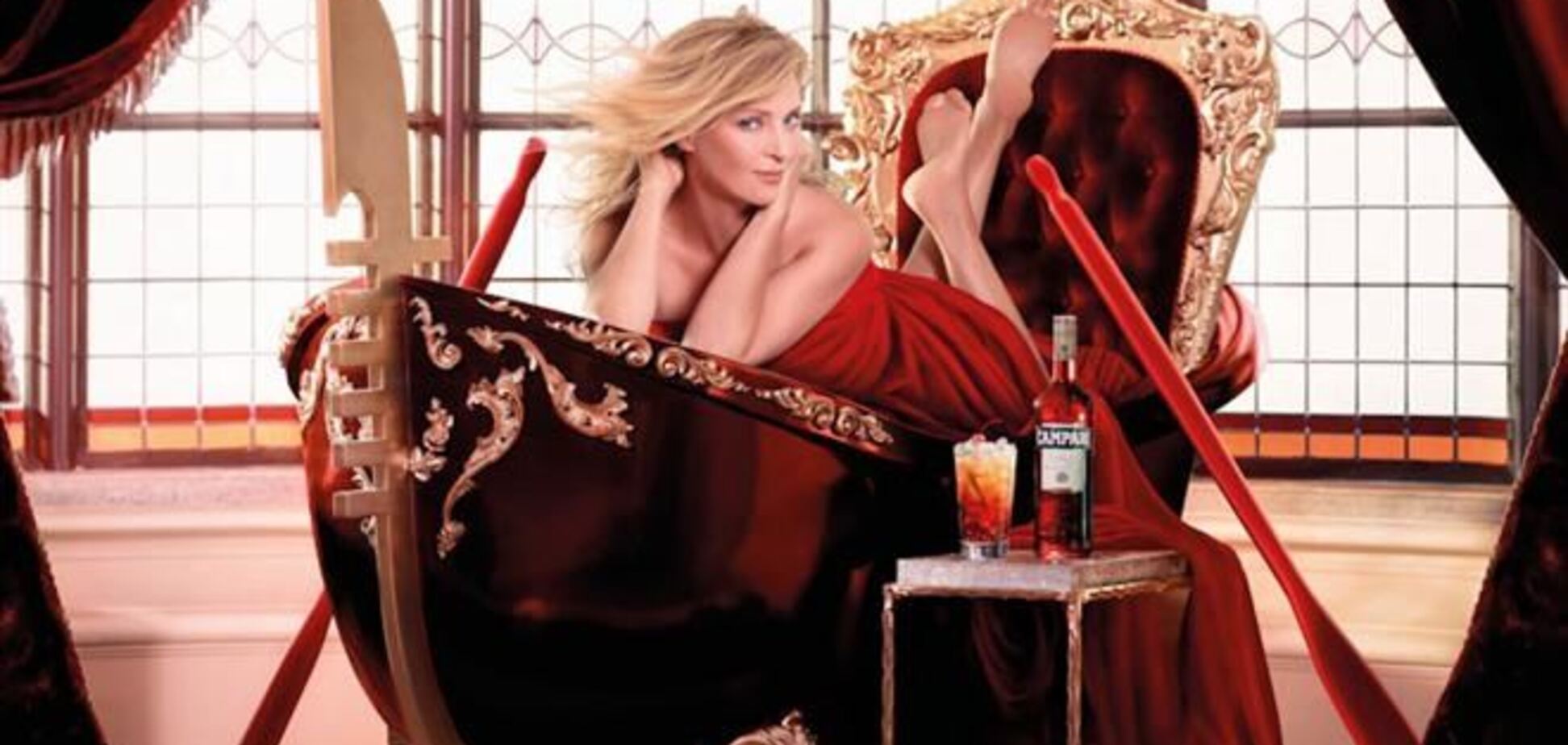 Ума Турман в календаре Campari 2014