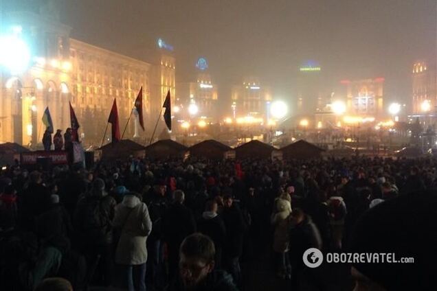 Украинцы передали участникам Евромайдана в Киеве более 17 тыс. грн