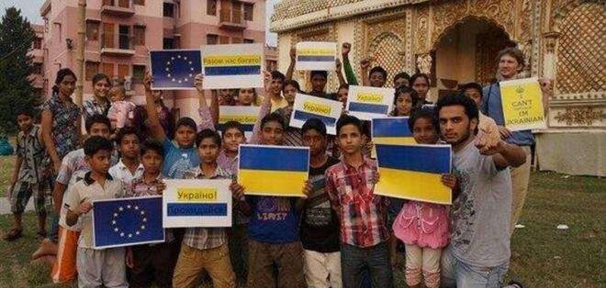 Евромайданы в поддержку Украины прошли в Польше, Индии и Южной Корее