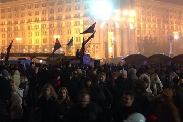 Евромайдан в Киеве будет стоять круглосуточно до саммита в Вильнюсе