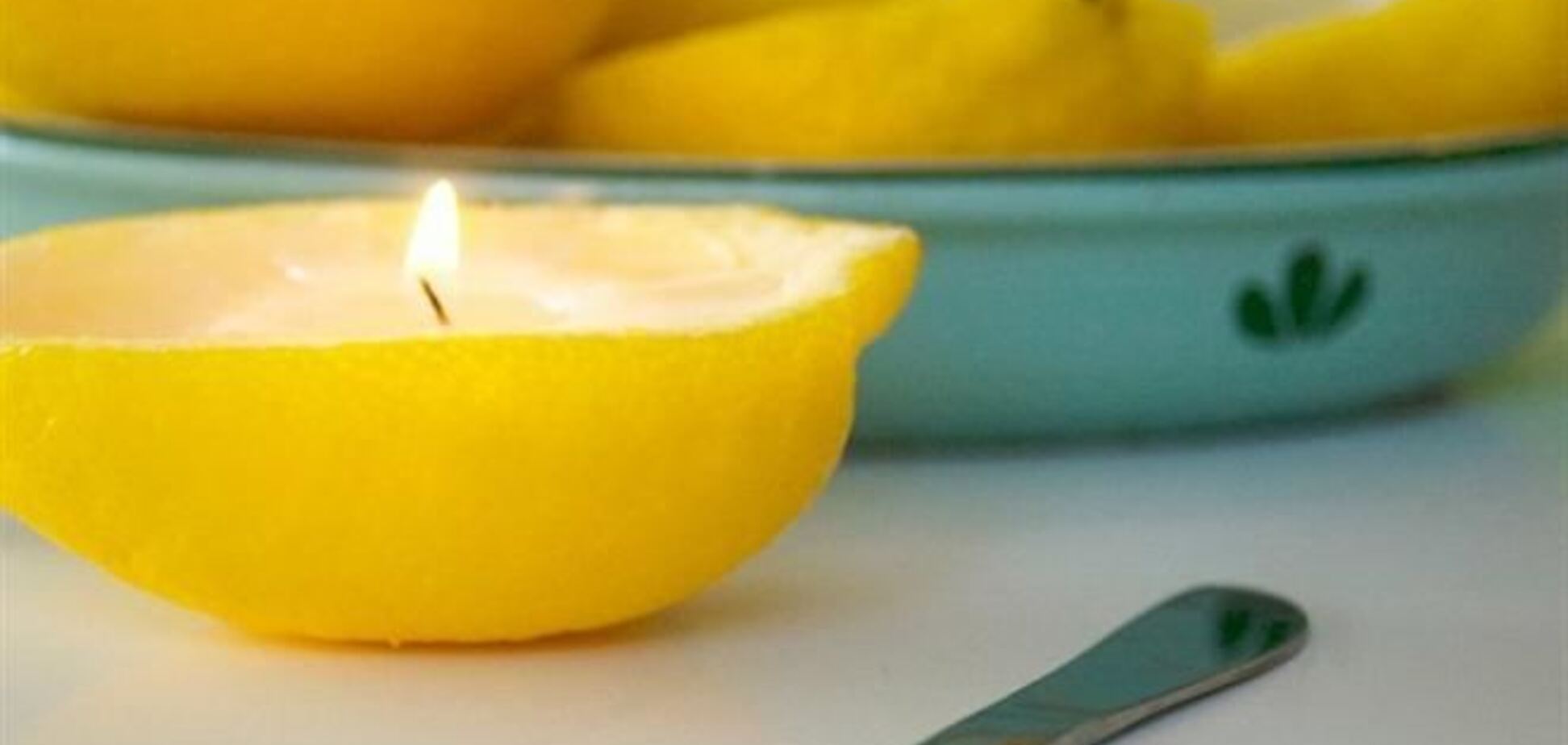 Как сделать свечи из лимонов. Мастер-класс