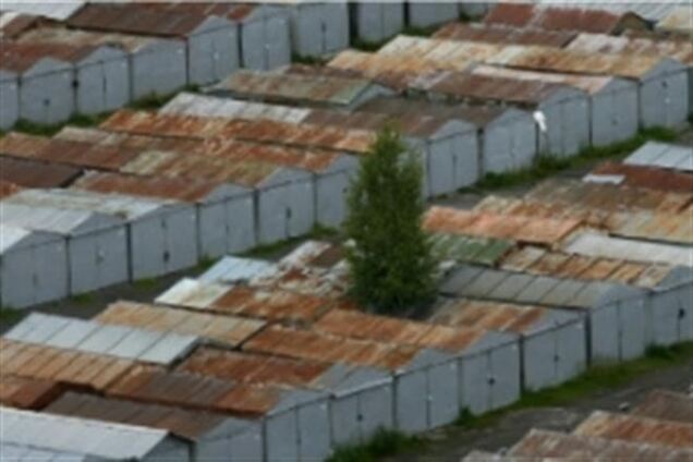 В Киеве загорелось дерево, а потом гаражи