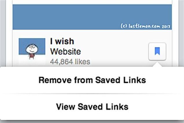 Facebook обзавелся закладками