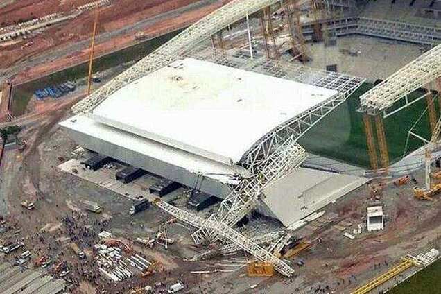 Поврежденный стадион ЧМ-2014 в Сан-Паулу сдадут позже