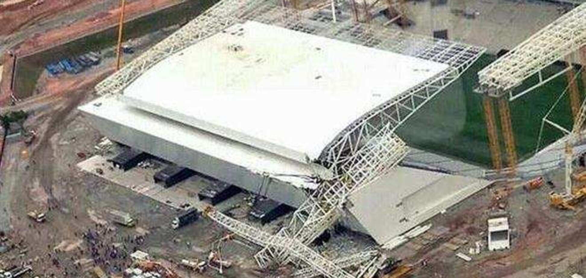 Поврежденный стадион ЧМ-2014 в Сан-Паулу сдадут позже