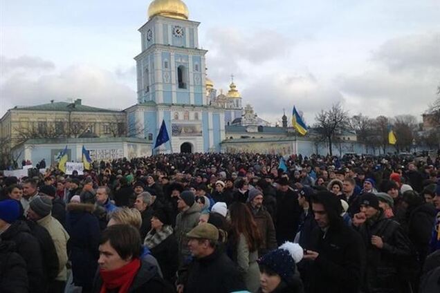 Большой митинг сторонников евроинтеграции назначен на 12:00 1 декабря