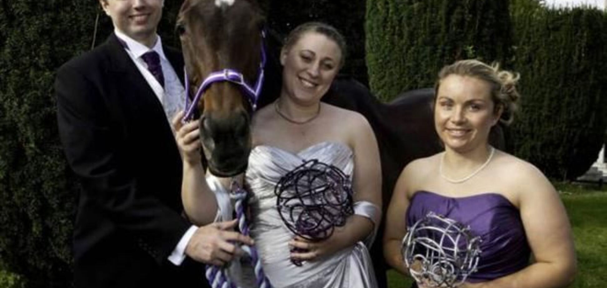 В Великобритании невеста взяла в свидетельницы лошадь