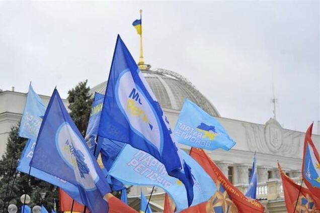 В Мариинском парке митингуют несколько десятков сторонников ПР