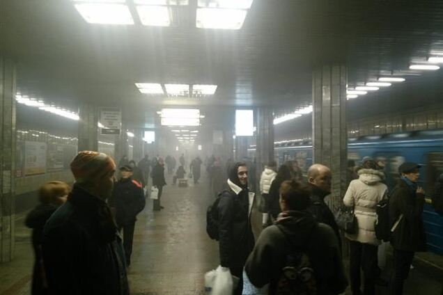 На станции киевского метро 'Петровка' прогремел взрыв