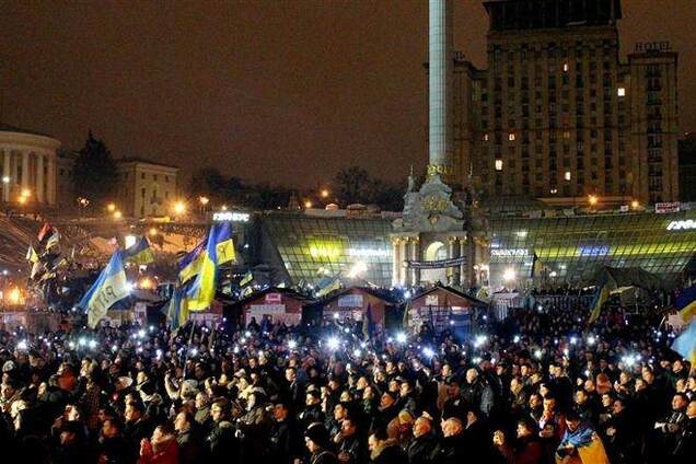 МВД: ночью в Киеве митинговало 13 тысяч человек