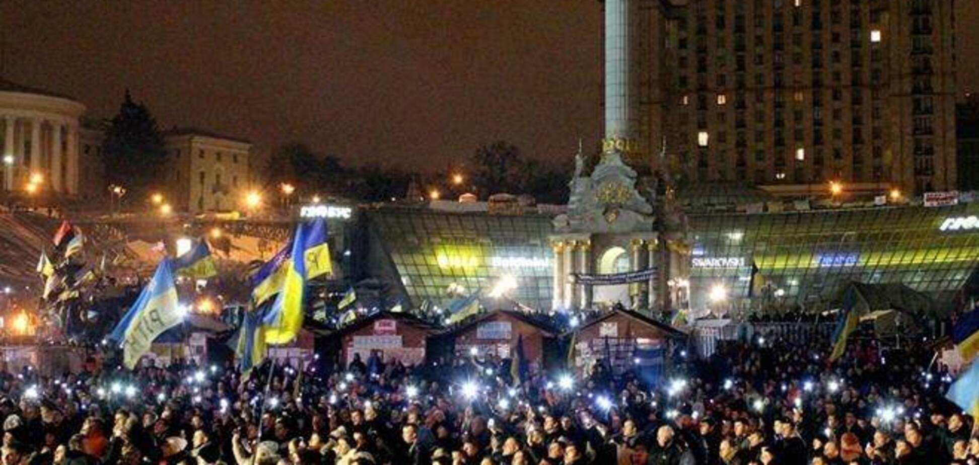 МВД: ночью в Киеве митинговало 13 тысяч человек