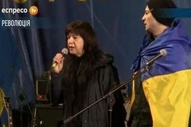 На Майдане Незалежности выступила евродепутат Ребекка Хармс