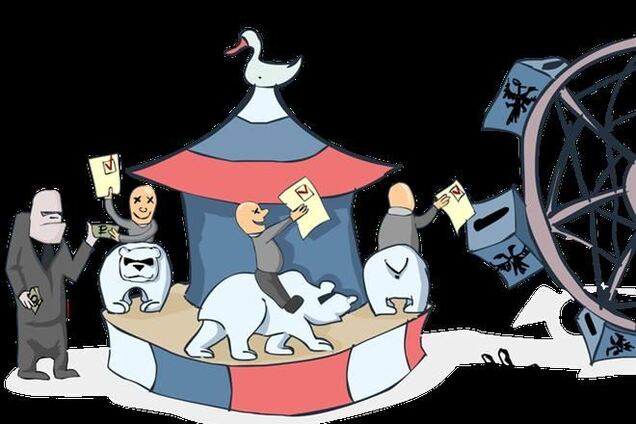 На вул. Баумана в Києві молодики влаштували 'виборну карусель'