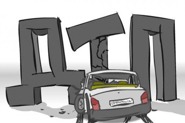 На Львовщине пьяный водитель влетел в припаркованное авто: пострадали дети