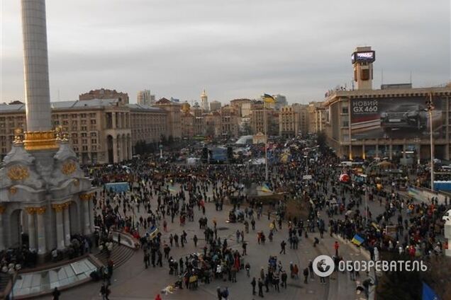 На Евромайдане перебувають до 4 тисяч мітингувальників
