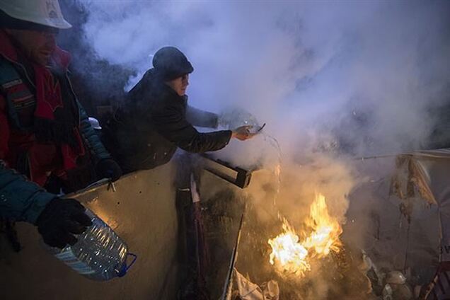 На Евромайдане остаются несколько сотен человек