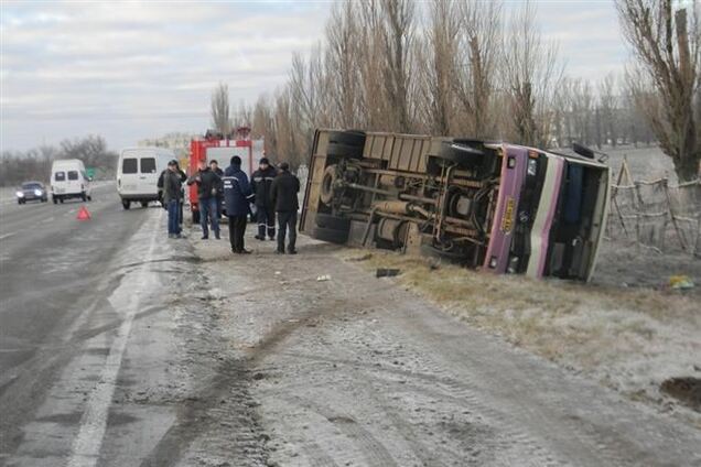 На Херсонщине столкнулись два автобуса: есть пострадавшие