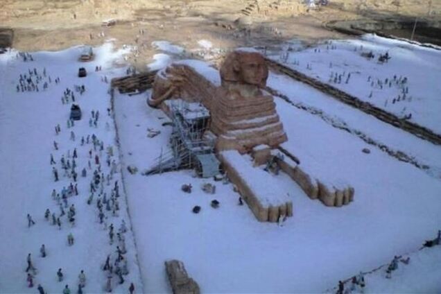 Пирамиды Египта в снегу? Разоблачаем!