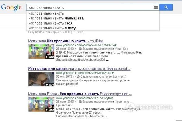 Украинцы в 2013 году спрашивали у Google: 'Как правильно какать' и 'Почему я идиот'