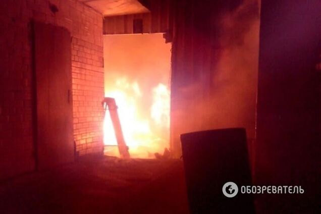 Полсотни пожарных час тушили Святошинский рынок