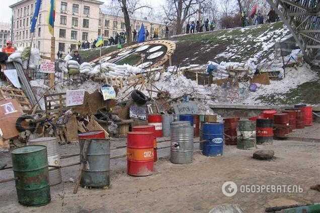 Киевляне проигнорировали уборку баррикад Евромайдана