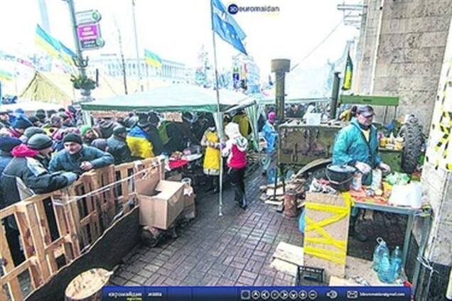 В Сети предлагают виртуальный тур по Евромайдану