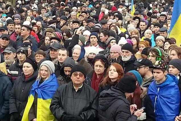В Харькове евромайдановцы провели шествие за свободу слова