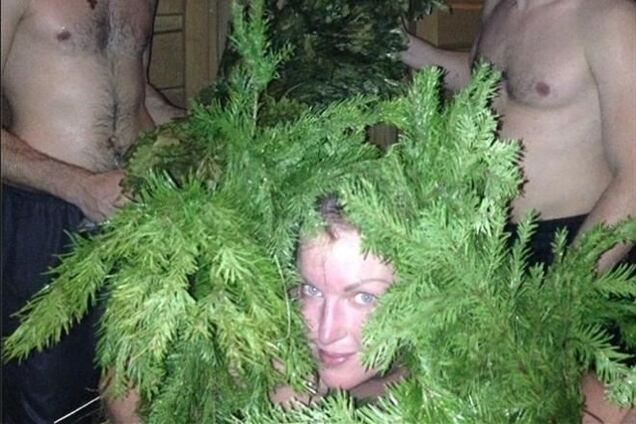 На новогодний корпоратив Волочкова отправилась… в баню