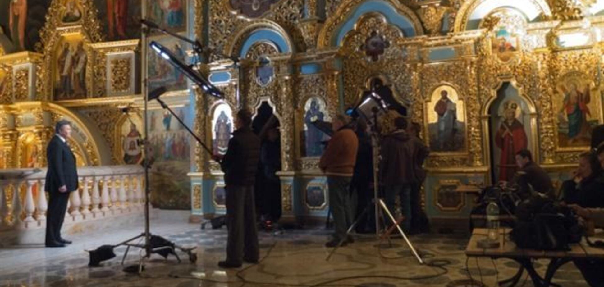 В Киево-Печерской лавре записывают новогоднее обращение Януковича - СМИ