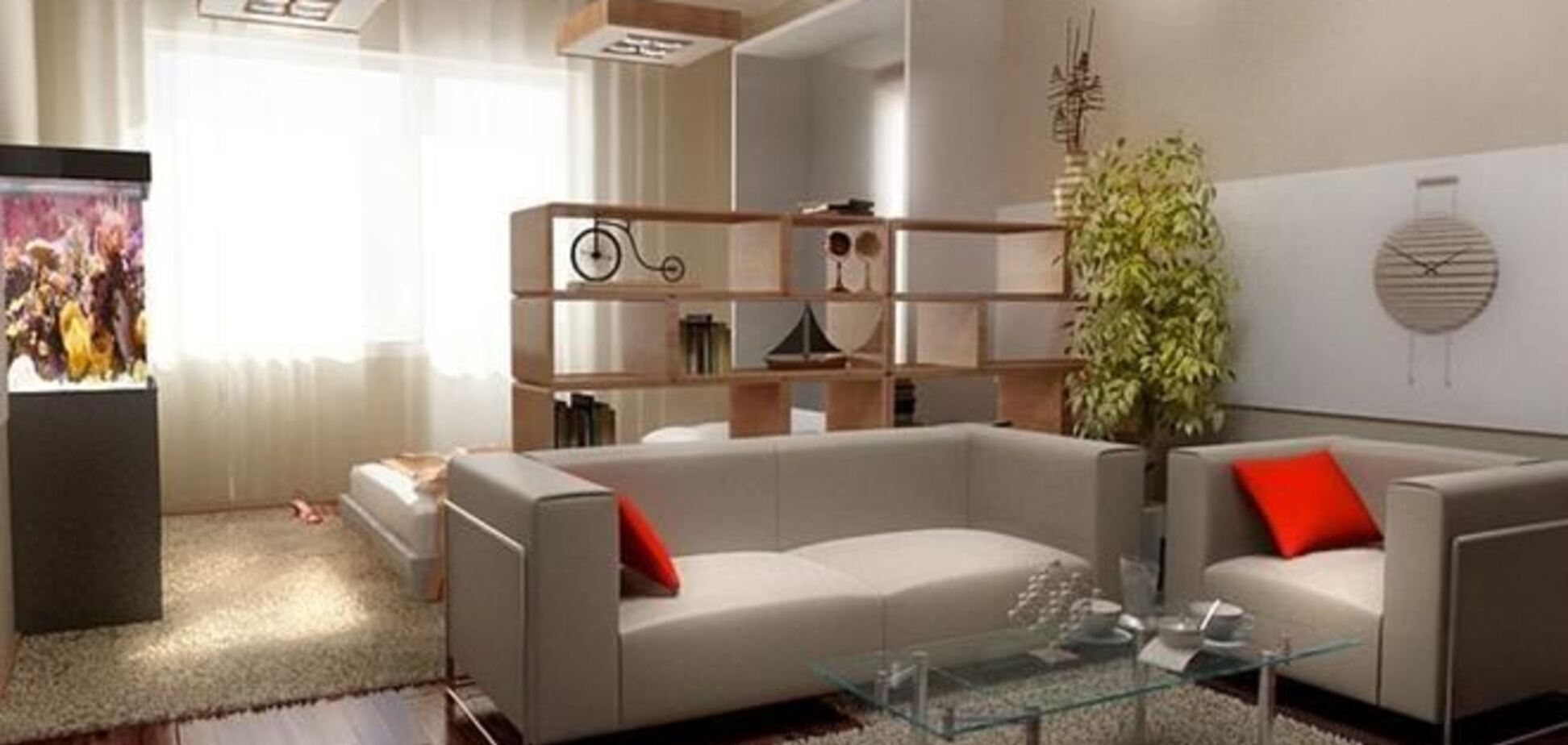 Правильное зонирование комнат