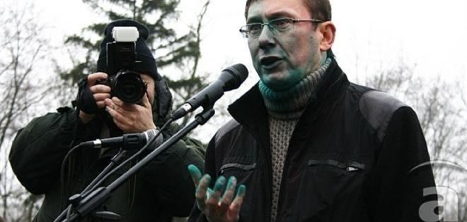 Облившим Луценко зеленкой мужчине и женщине грозит штраф