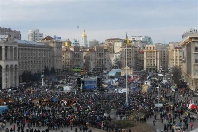 Милиция насчитала 10 тысяч евромайдановцев в Киеве