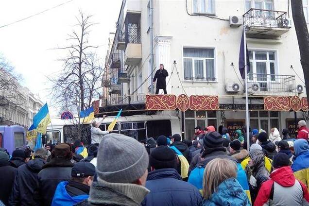 Миллионер Балашов издевается над митингующими в центре Киева