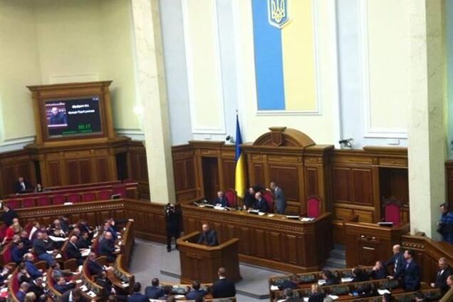 Заседание Рады в среду длилось полминуты