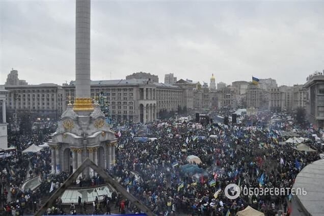 Евромайдан вышел на Марш миллиона. Фоторепортаж