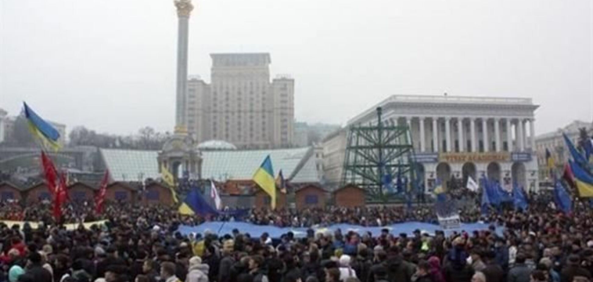 Міліція у центрі Києва нарахувала п'ять тисяч мітингувальників