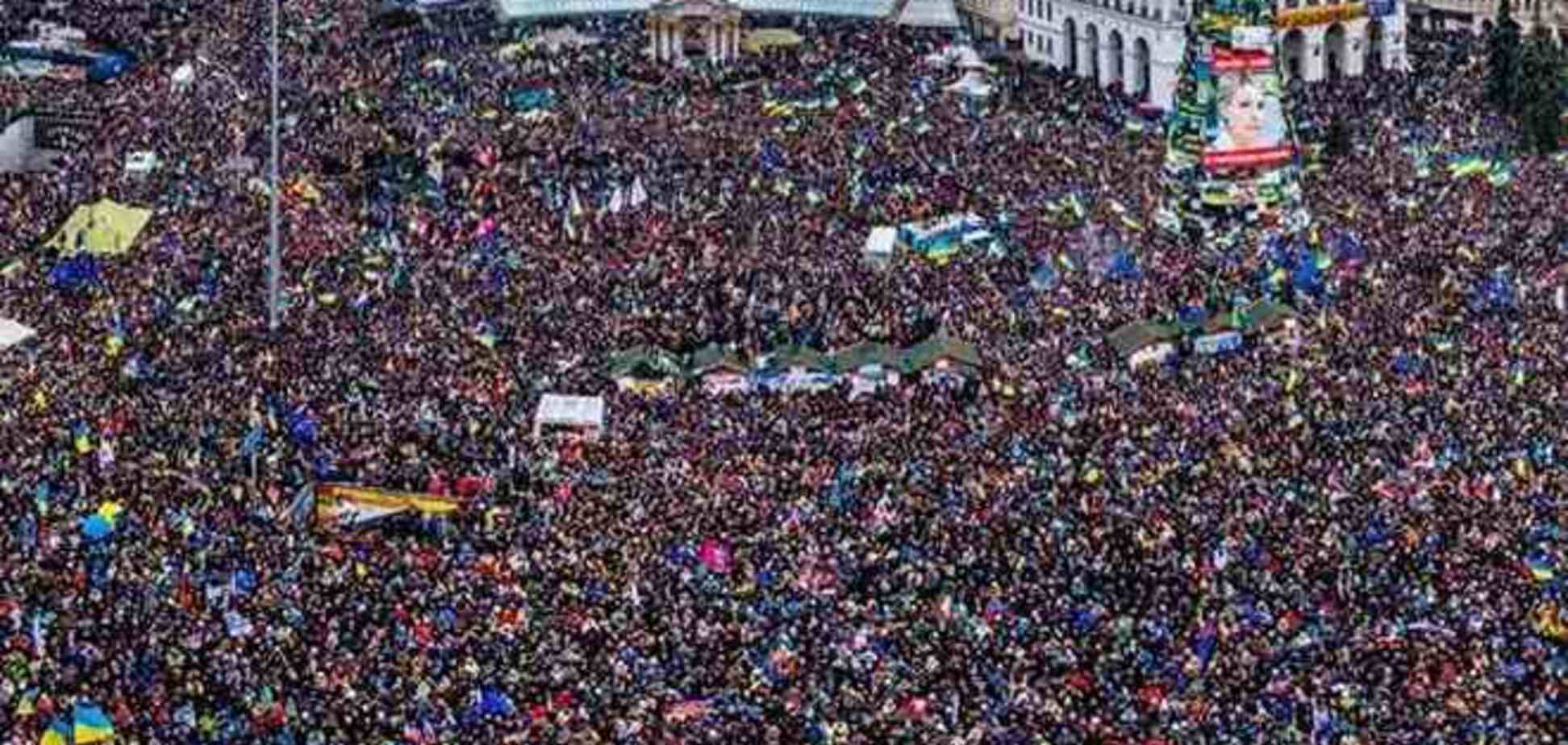 Как выглядел Марш миллиона с воздуха. Фоторепортаж