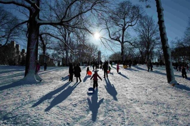 Снежная буря в США. Фото. Видео