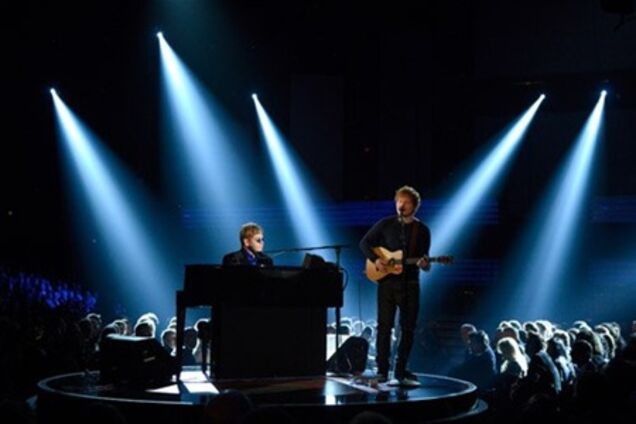 Элтон Джон и Эд Ширан выступили вместе на Грэмми. Видео