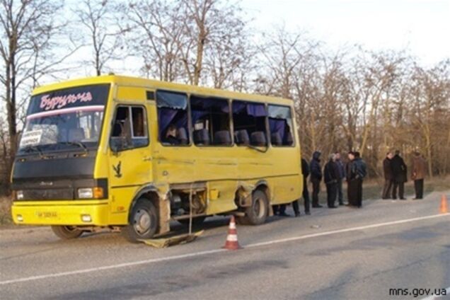 В Крыму столкнулись автобусы: есть погибшие и травмированные. Фото