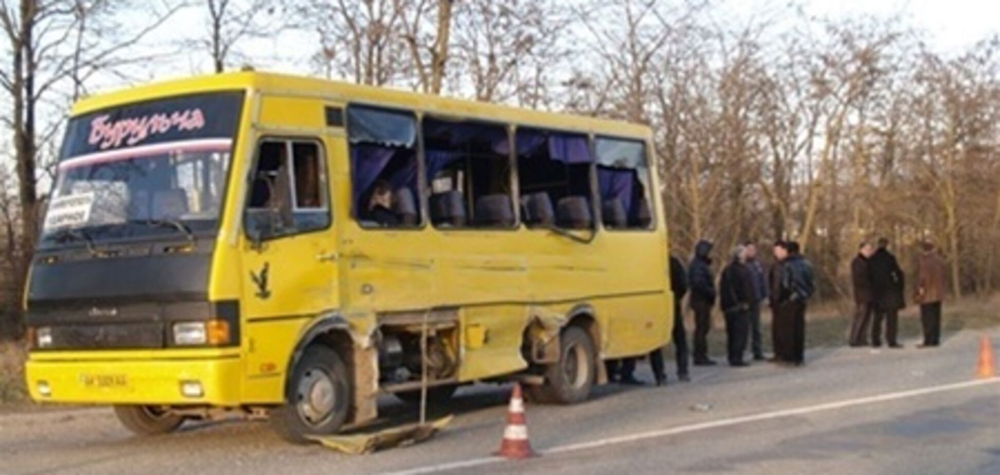 В Крыму столкнулись автобусы: есть погибшие и травмированные. Фото