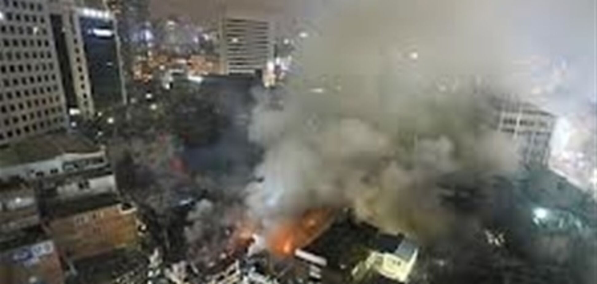 В столице Южной Кореи произошел сильный пожар. Видео