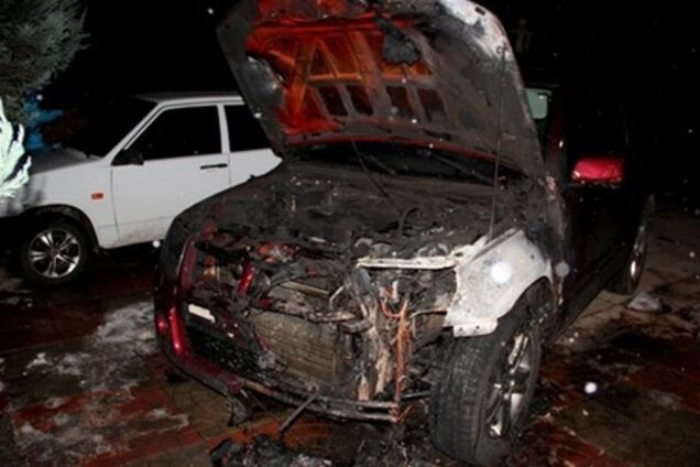 Начальнику ужгородского ОБНОН сожгли авто