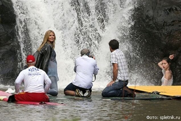 Хайди Клум испытывает молодых моделей на Гавайях. Фото