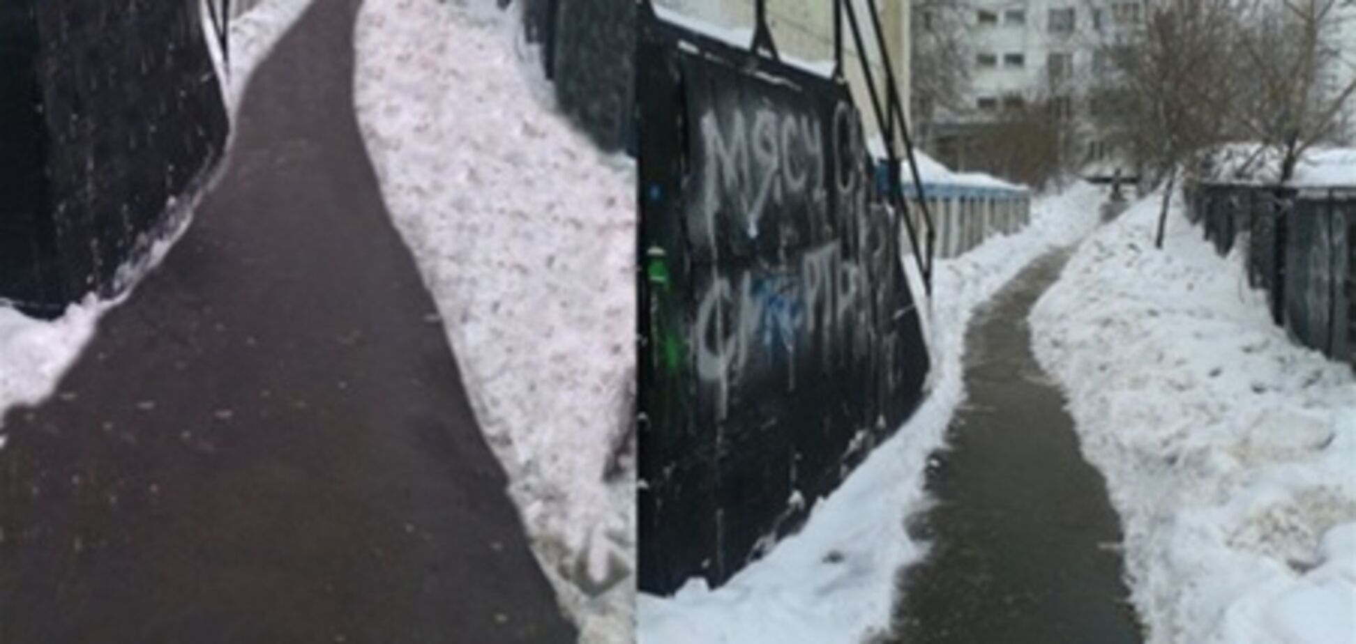 В Москве коммунальщики убирают снег фотошопом